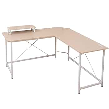 Amazon.co.jp: 山善 デスク 幅160×奥行160×高さ76cm L字